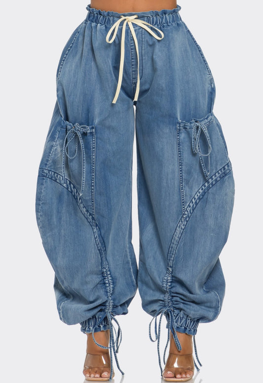 ***BALLOON CARGO DENIM