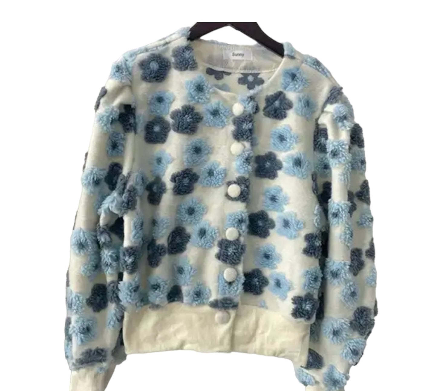 Flower Sherpa Sweater