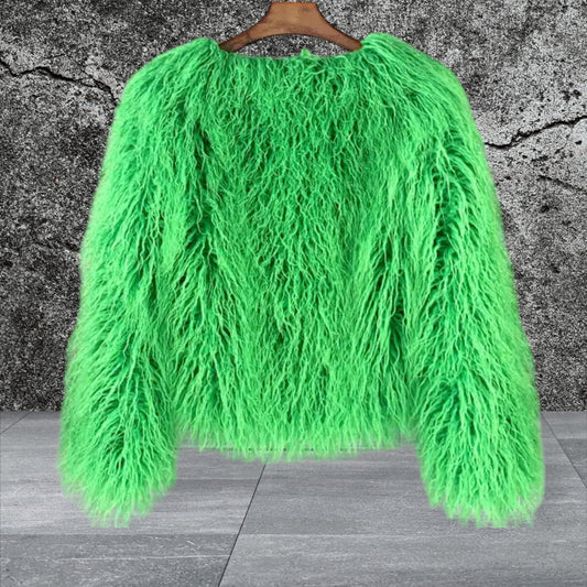 Shaggy Fur Bomber