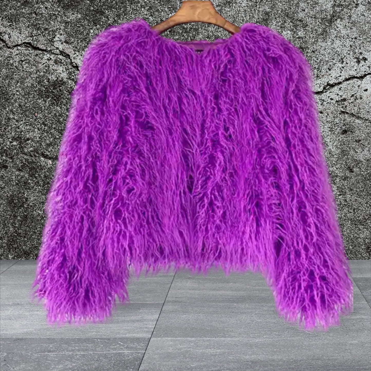 Shaggy Fur Bomber