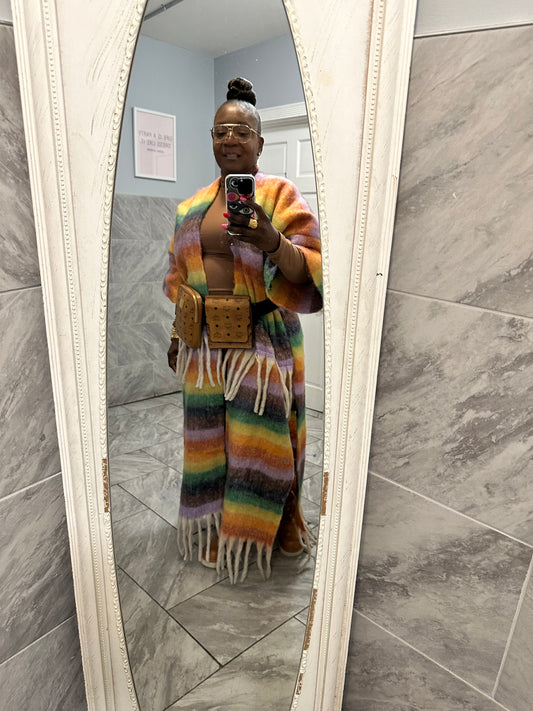 Rainbow Poncho